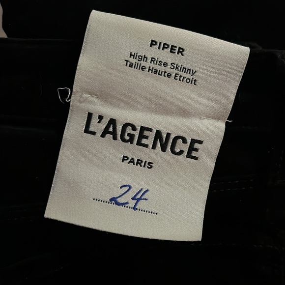 NWT L’Agence Piper High Rise Skinny Pants, Size 24 New w/Tag Retail $286 - Picture 12 of 14
